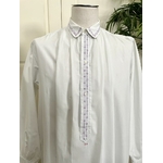 chemie-ancienne-nuit-homme-mode-epoque-1900-coton-percalle-broderie-couleur-col-pointu-antiquite-brocante