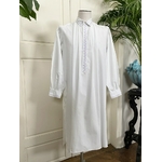 liquette-chemise-de-nuit-ancienne-homme-coton-broderie-parme-grand-pere-antiquite-linge-ancien