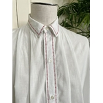 mode-ancienne-homme-chemise-nuit-retro-liquette-gand-pere-pyjama-coton-blanc-rouge-brocante-vintage-antiquite