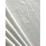 linge-ancien-drap-de-lit-en-lin-brode-main-monogramme-m-b-chiffre-initiales-trousseau-fil-brocante-shabby-chic
