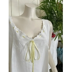 linge-de-nuit-ancien-chemise-de-jour-coton-lin-ruban-soie-mode-femme-trousseau-brode-main-français-antiquite-brocante
