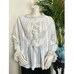 vetement-ancien-mode-femme-liseuse-chemisier-blouse-antiquite-linge-de-nuit-france-trousseau