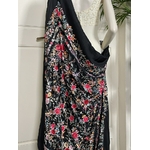 linge-ancien-vetement-costume-epoque-châle-de-piano-en-soie-noire-brode-main-manille-canton-flamenco-espagne-brocante