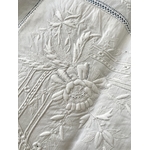 linge-ancien-broderie-blanche-plumetis-point-de-sable-cordonnet-jours-venise-fils-tires-antiquite-brocante