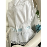 cache corset ancien linge de corps costume d epoque napoleon mode femme dentelle ruban soie linon batiste antiquite brocante