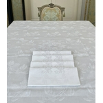 linge-de-table-ancien-nappes-serviettes-napperons-chemin-centre-brode-main-lin-metis-coton-basques-antiquite-brocante