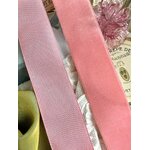 ruban-velours-de-soie-rose-saumon-couture-creation-costume-ancien-costumiere-vetements-de-poupees-anciennes-antiquite-brocante-vintage-rubannerie