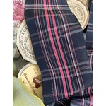 ruban ancien ecossais soie mercerie ancienne couture confection poupees rubanerie antiquite brocante
