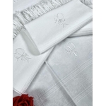 linge-ancien-toilette-visage-main-office-pique-de-coton-plat-damasse-initiales-franges-antiquite-brocante