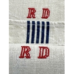 torchons-anciens-rayures-bleues-initiales-rouges-point-de-croix-brode-mains-trousseau-antiquite-brocante