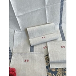 torcchons-lin-rayures-bleues-monogramme-fil-rouge-linge-ancien-traditionnel-brode-main-antiquite-brocante