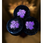 boutons-ancins-recouverts-soie-mode-1880-1890-collection-couture-feuille-vigne-violet-antiquite-brocante
