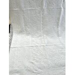 couverture-ancienne-pique-de-coton-marseillais-provencale-arles-coton-blanc-fleur-de-lys-linge-ancien-antiquite-brocante-vintage