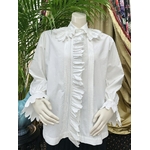 chemisier-ancien-volant-broderie-anglaise-manches-longueus-boutons-nacre-plis-religieuse-percale-coton-brode-main-antiquite-brocante-mode-vintage