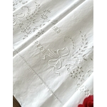 linge-ancien-blanc-drap-en-lin-broderie-anglaise-style-louis-xiv-antiquite-brocante-fougeres-fleurs-et-feuilles-brodees-main-shabby-chic