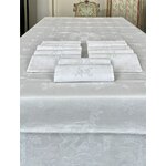 linge-ancien-chasse-a-courre-art-de-la-table-1880-1890-lin-damasse-de-saxe-empire-restauration-consulat-antiquite-brocante-decor-tisse