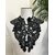 col application soie soutache mode ancienne amovible tulle noir dentelle napoleon 3 antiquite linge ancien