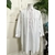 chemise de nuit ancienne homme liquette coton percale rouge et blanc