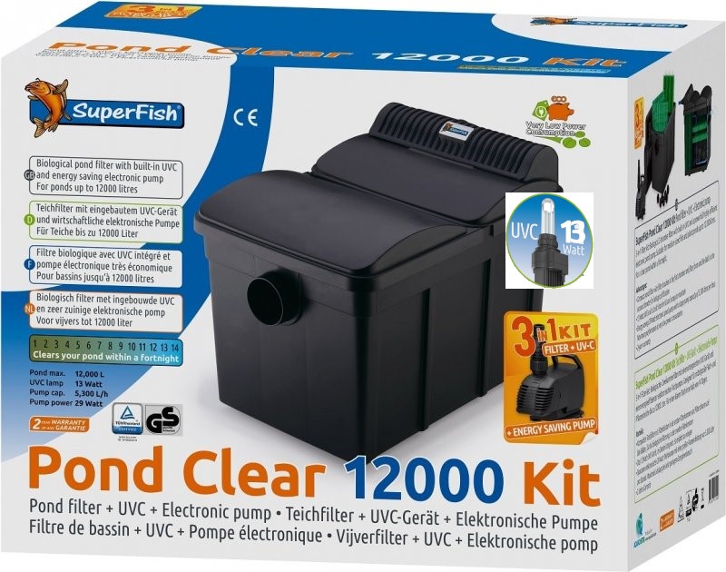 KIT POND CLEAR 12000