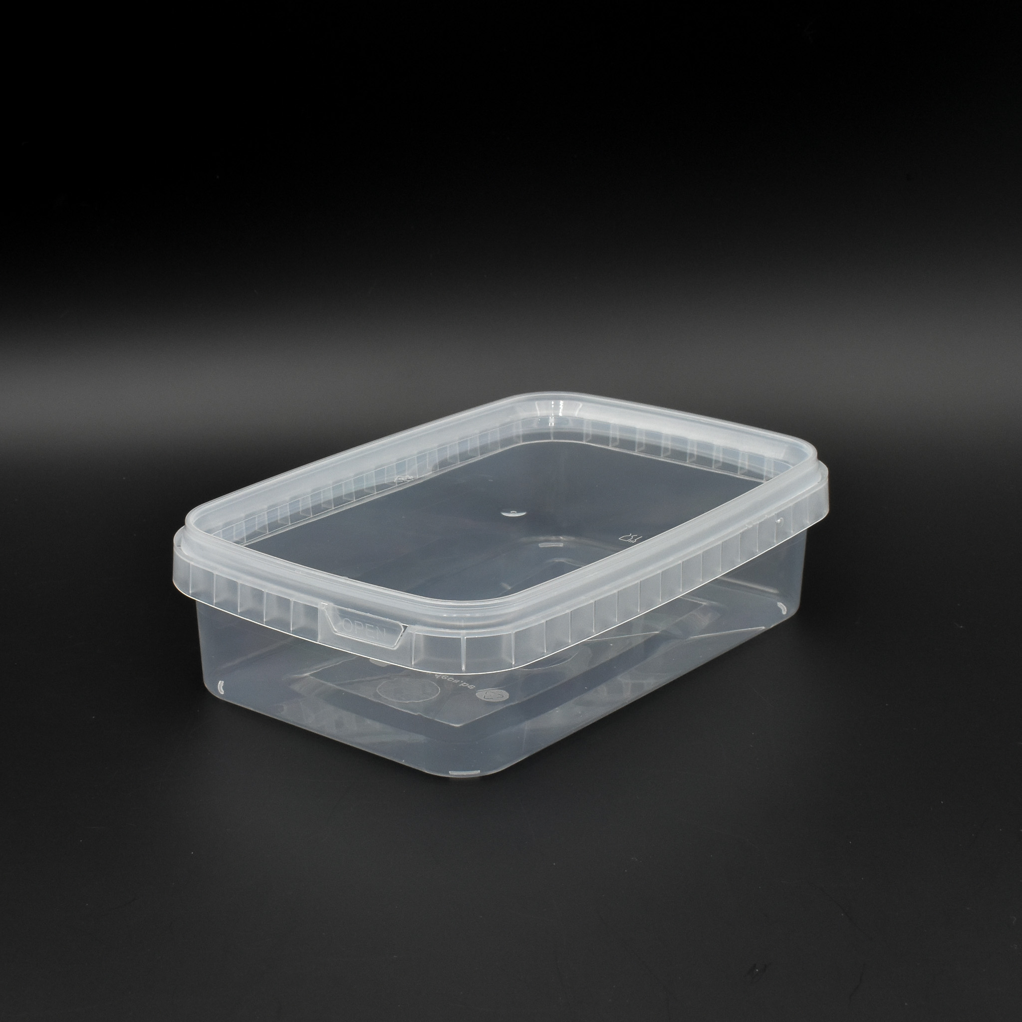 Boite plastique rectangle 750 ml avec couvercle - Pots - topflacon