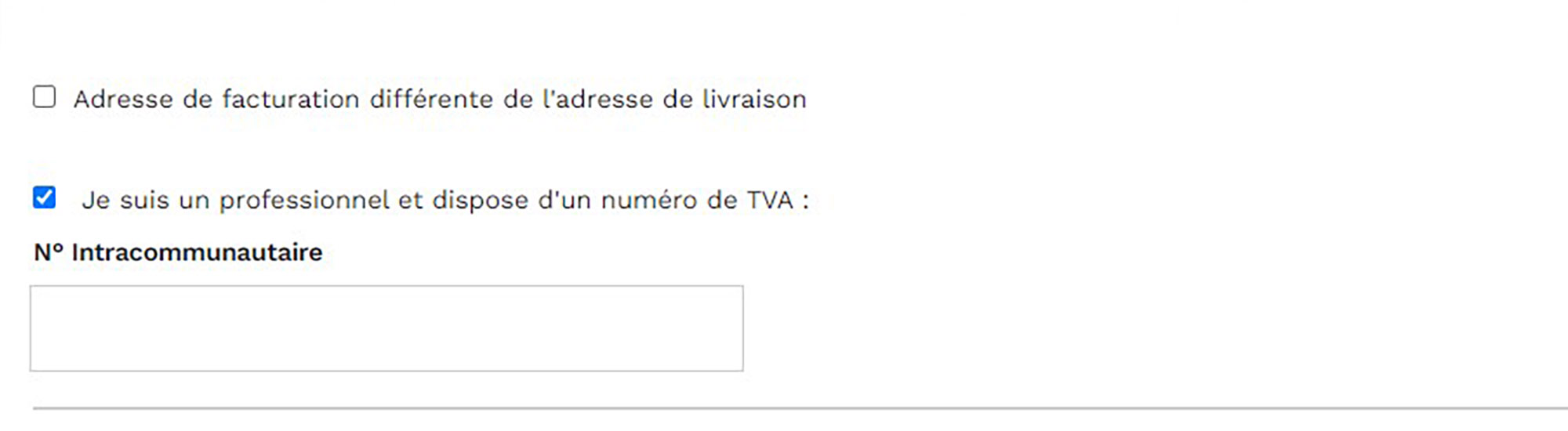entrer numero de tva topflacon
