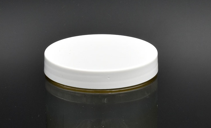 Pot en PET pour crème transparent 370 ml avec couvercle à vis en plastique  noir 70/400