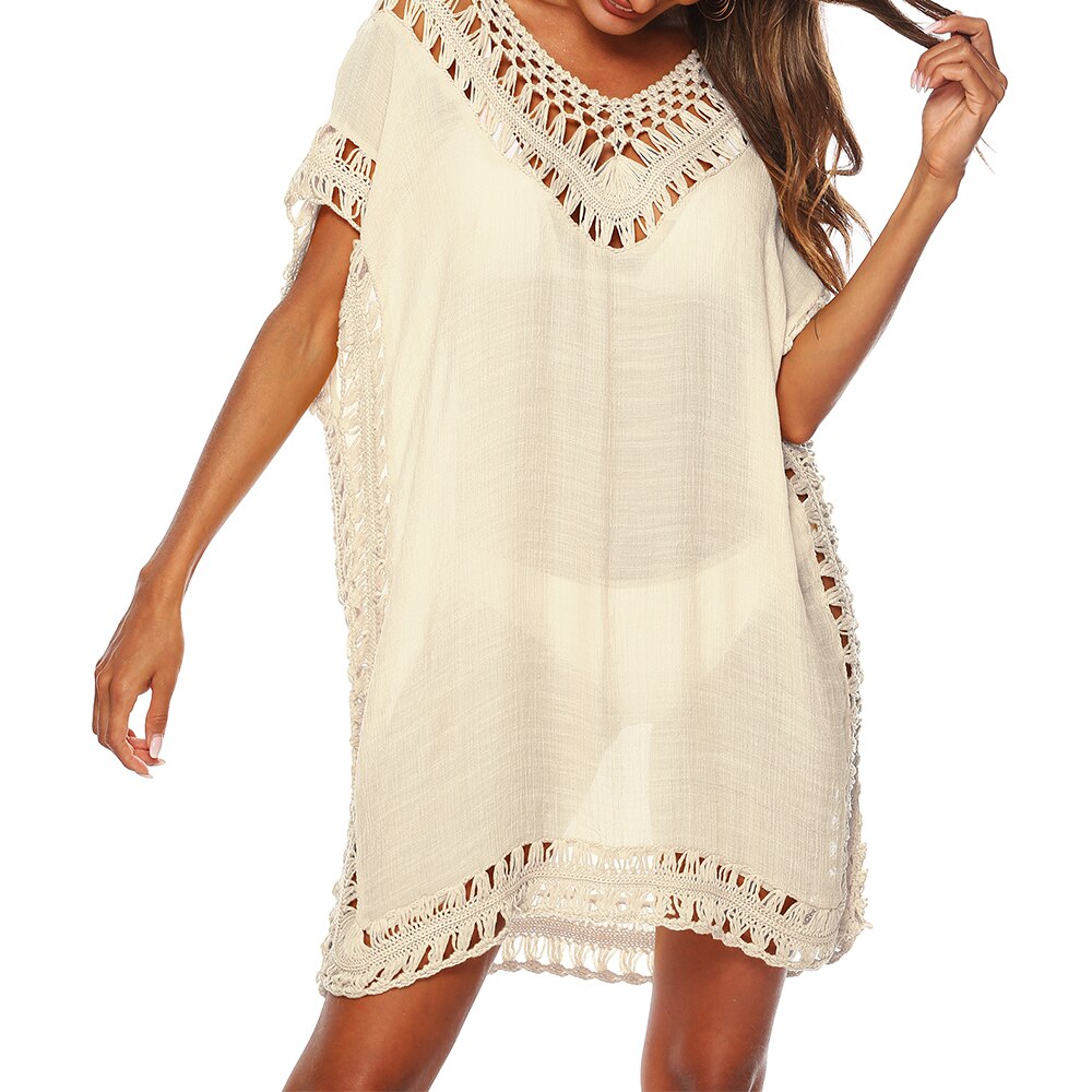 2022-Sexy-Women-Loose-Beach-Dress-Tunic-Solid-Bikini-Cover-UP-Swimsuit-Beachwear-Swimwear-Hollow-Out