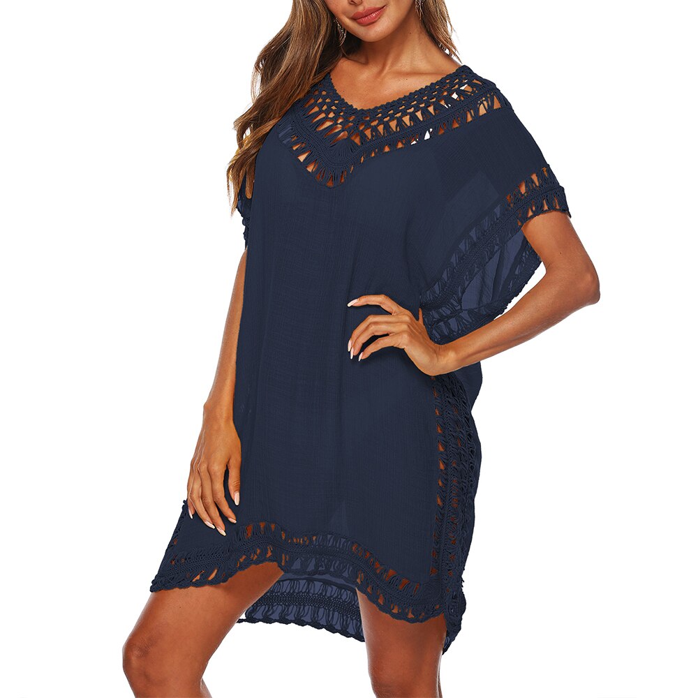 2022-Sexy-Women-Loose-Beach-Dress-Tunic-Solid-Bikini-Cover-UP-Swimsuit-Beachwear-Swimwear-Hollow-Out