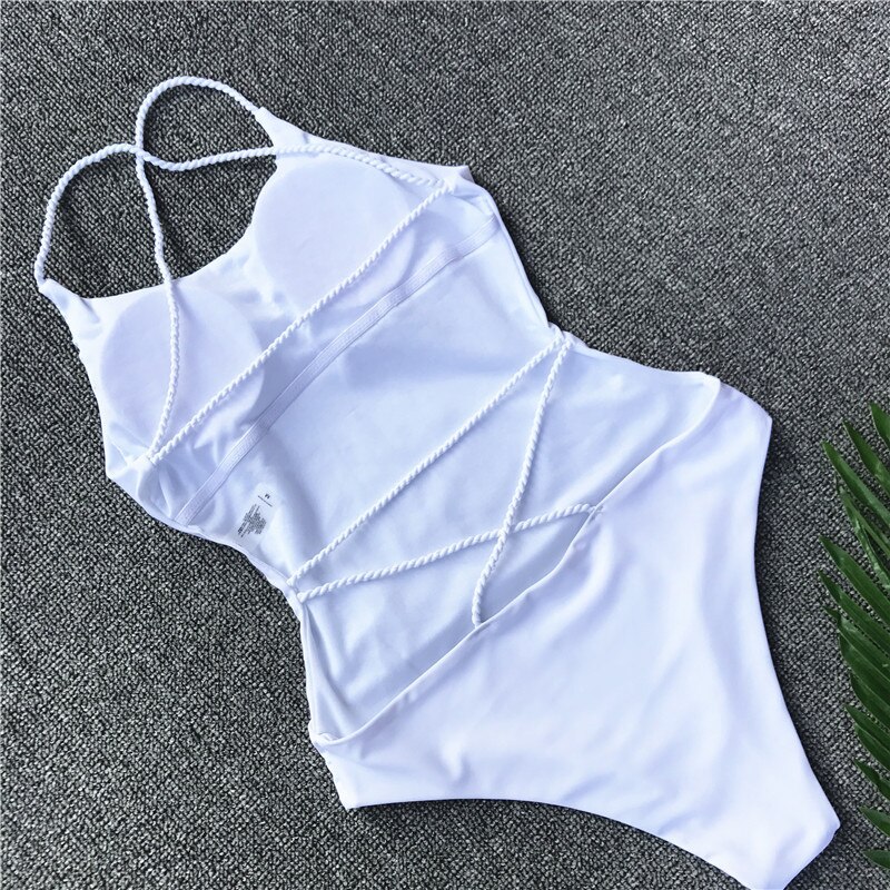 Maillot-de-bain-une-pi-ce-blanc-Sexy-bretelles-pour-femmes-taille-haute-Bikini-v-tements