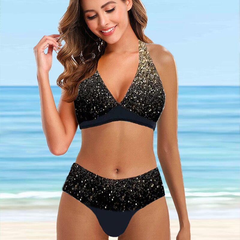 Maillot-de-bain-deux-pi-ces-pour-femmes-mod-le-feuilles-gilet-Tankini-ensemble-Bikini-v
