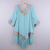 Robe-de-plage-blanche-avec-franges-Cover-Up-Sexy-ajour-tunique-costume-de-bain-t-2021