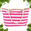 Sac-fourre-tout-en-toile-Extra-Large-sac-de-plage-voyage-pique-nique-Navi-rayures-blanches