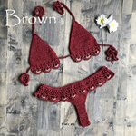 Maillot-de-bain-Crochet-Micro-Bikini-taille-haute-G-col-licou-Lingerie-Sexy-pour-la-plage