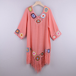 Robe-de-plage-blanche-avec-franges-Cover-Up-Sexy-ajour-tunique-costume-de-bain-t-2021