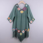 Robe-de-plage-blanche-avec-franges-Cover-Up-Sexy-ajour-tunique-costume-de-bain-t-2021