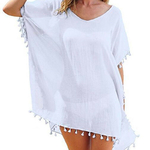 Robe-de-plage-en-mousseline-de-soie-avec-des-franges-Cover-Up-pour-les-maillots-de