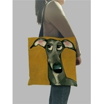 Sacs-main-en-tissu-imprim-chien-gris-pour-femmes-fourre-tout-de-Shopping-personnalis-sacs-de