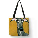 Sacs-main-en-tissu-imprim-chien-gris-pour-femmes-fourre-tout-de-Shopping-personnalis-sacs-de
