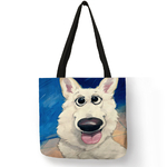 Sacs-main-en-tissu-imprim-chien-gris-pour-femmes-fourre-tout-de-Shopping-personnalis-sacs-de
