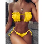 Maillot-de-Bain-Bandeau-Pliss-pour-Femme-Sexy-Culotte-Tanga-Mini-Ensemble-de-Deux-Pi-ces