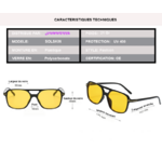 caractristique technique pour les lunettes SOLSKIN