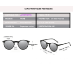 caractristique technique pour les lunettes paike