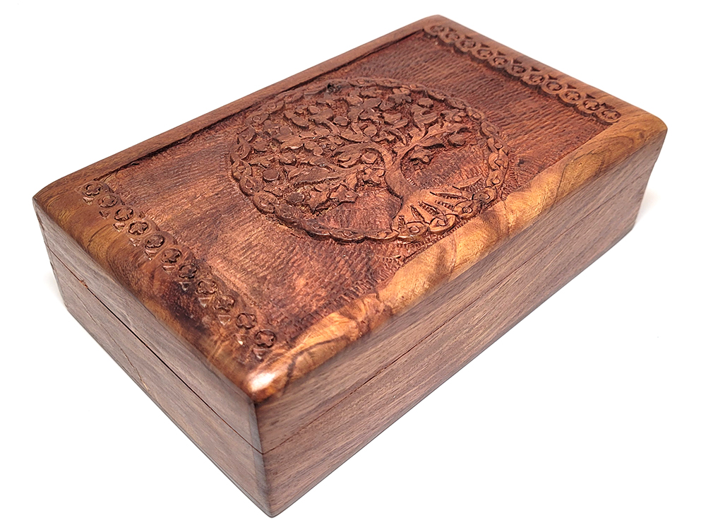 Boite à bijoux Arbre de vie en bois