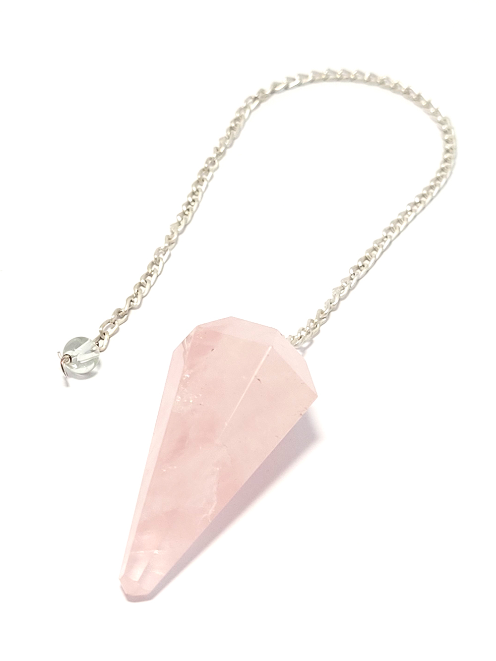 PENDULE QUARTZ ROSE FACETTE