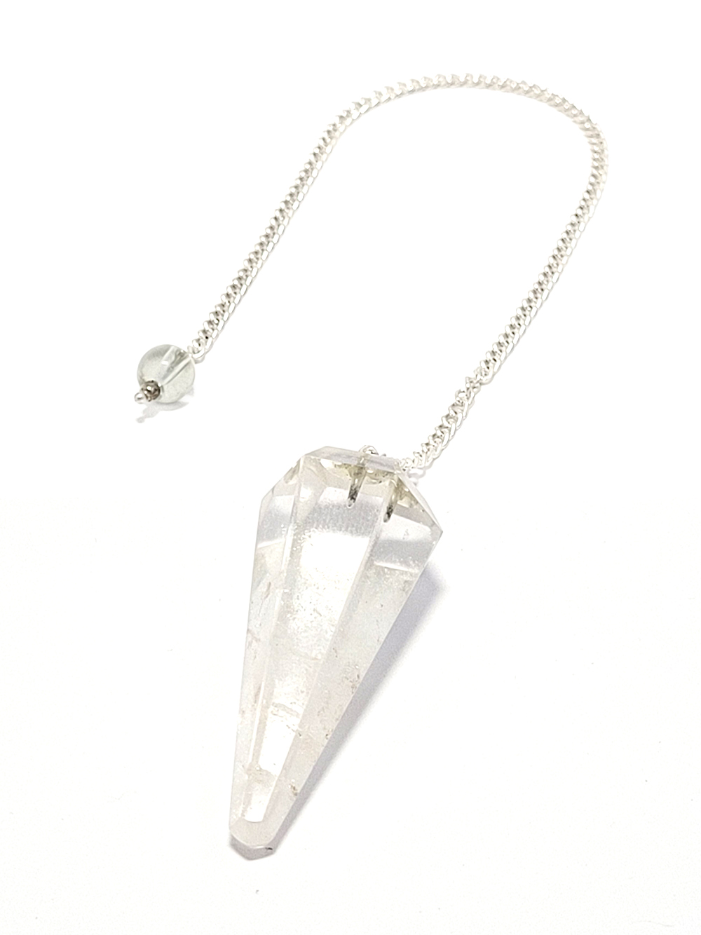PENDULE CRISTAL DE ROCHE FACETTE