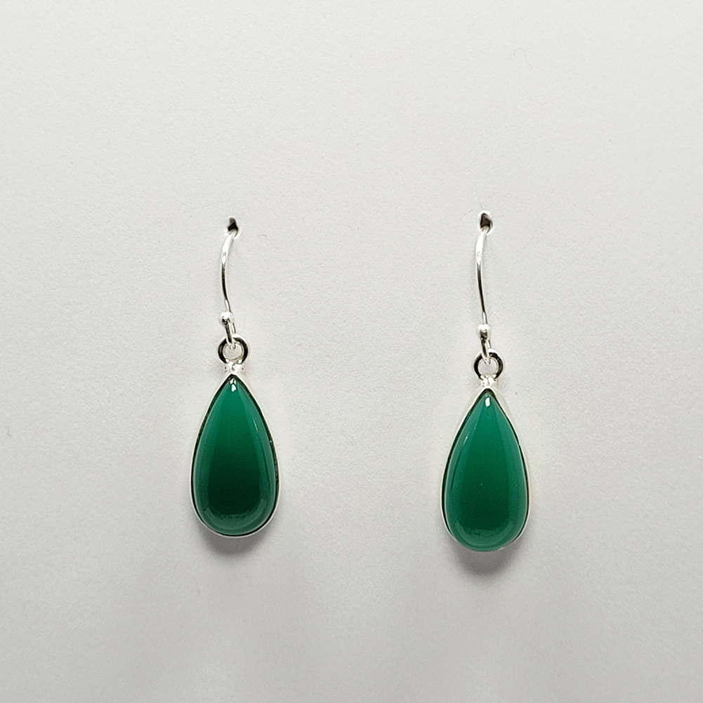 Boucles d\'oreilles en Agate et argent 915