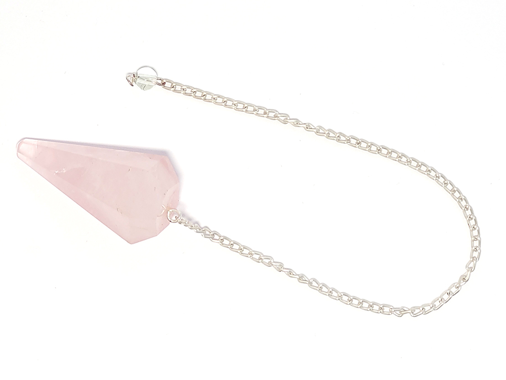 pendule divinatoire quartz rose
