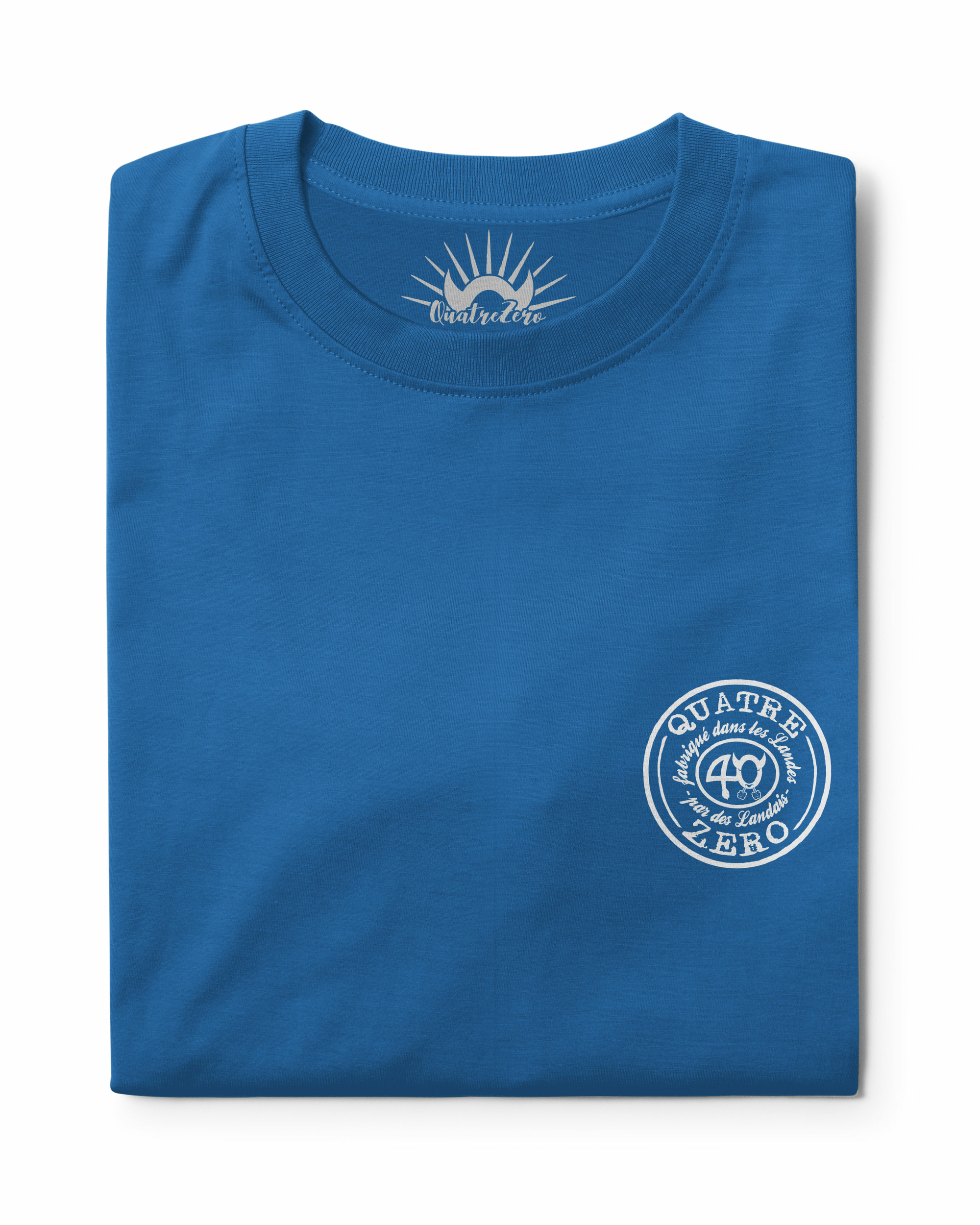 T001B-tee-shirt-quatrezero-40-landes-made-simple-folded-bleu