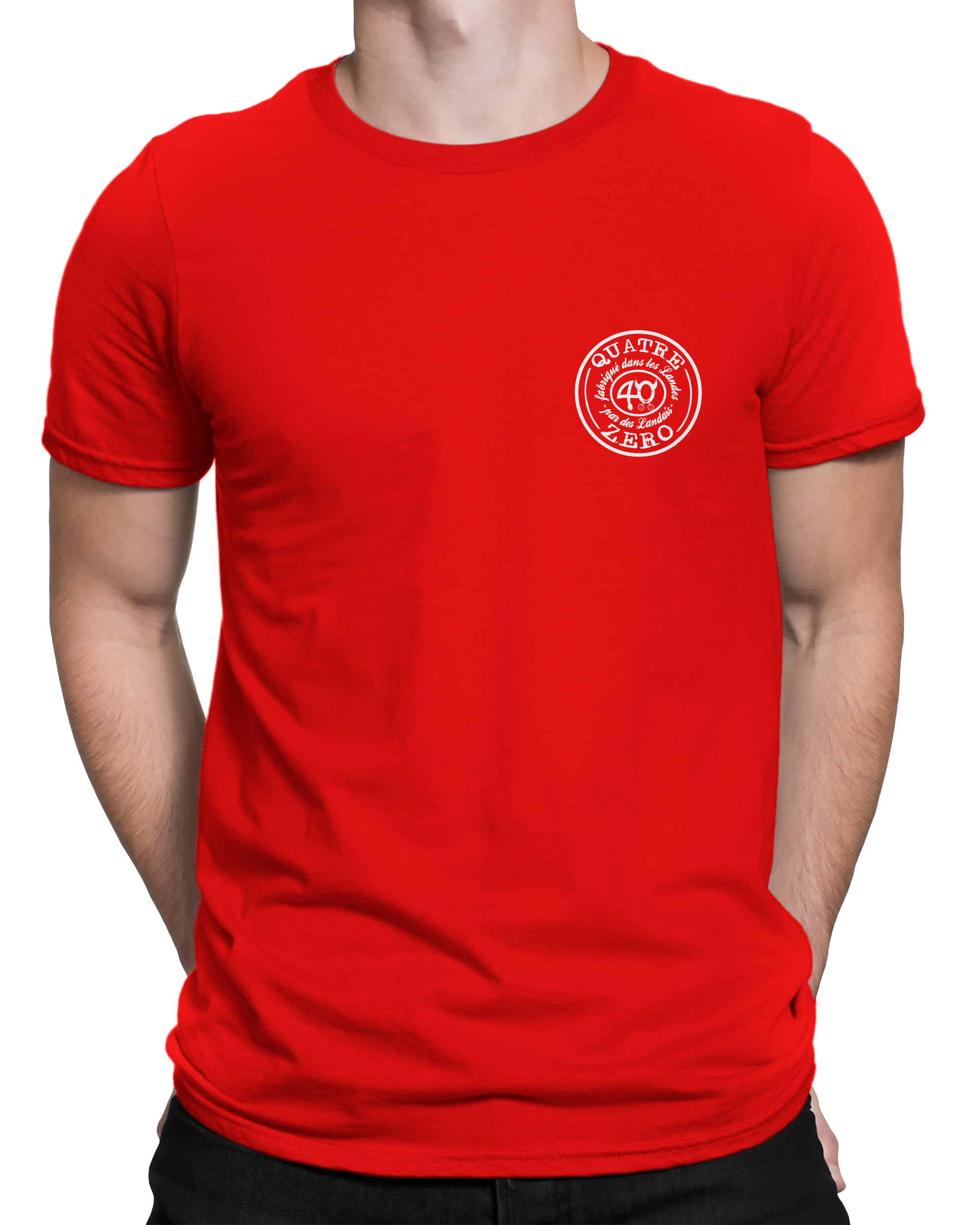 T001R-tee-shirt-quatrezero-40-landes-made-simple-rouge