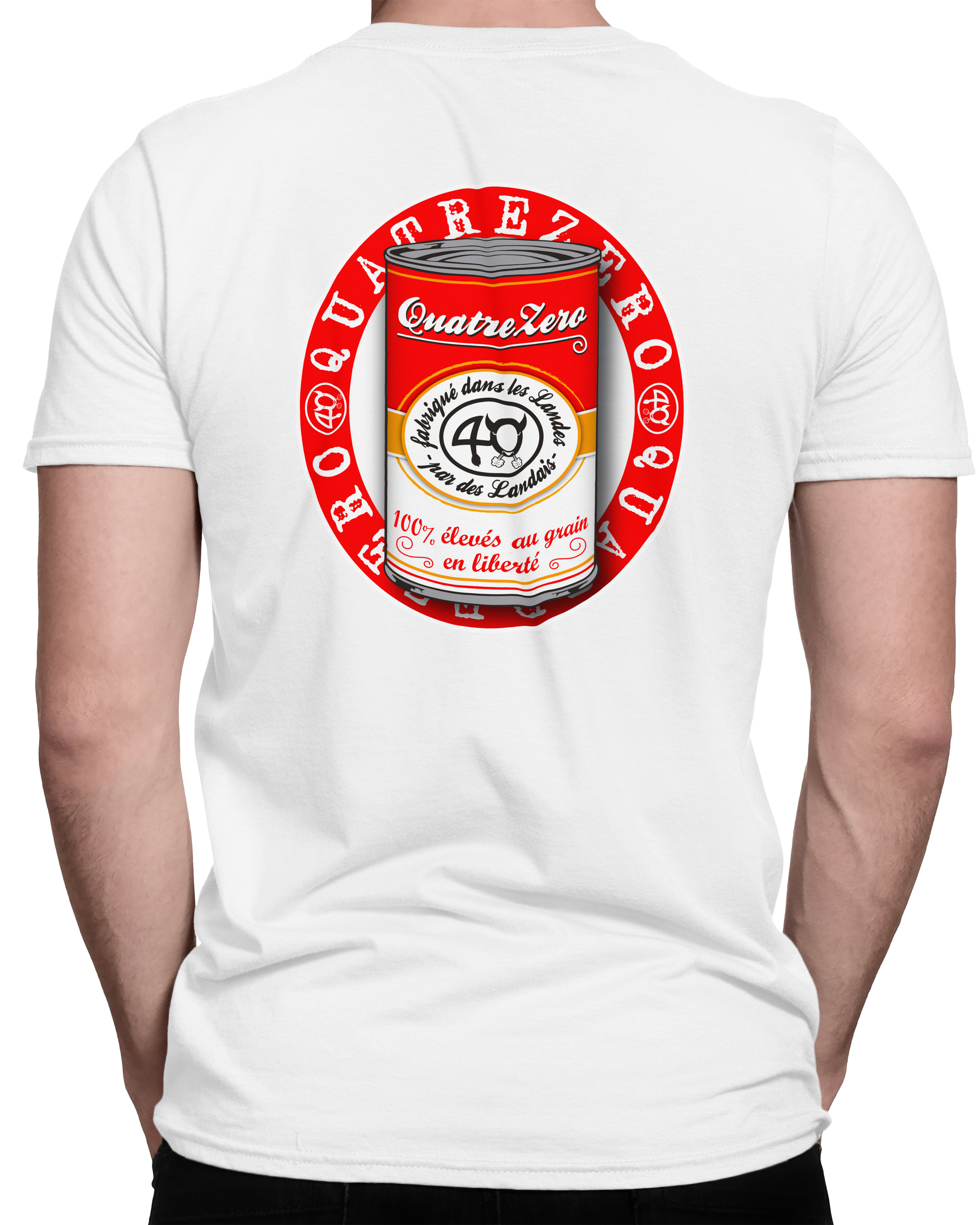 Tee-shirt 40 QuatreZero homme Boîte à Miam